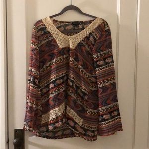 Boho top from living doll los angeles